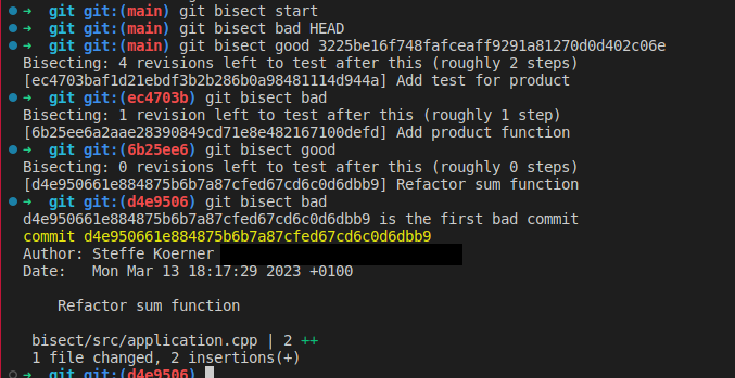 Complete Git Bisect